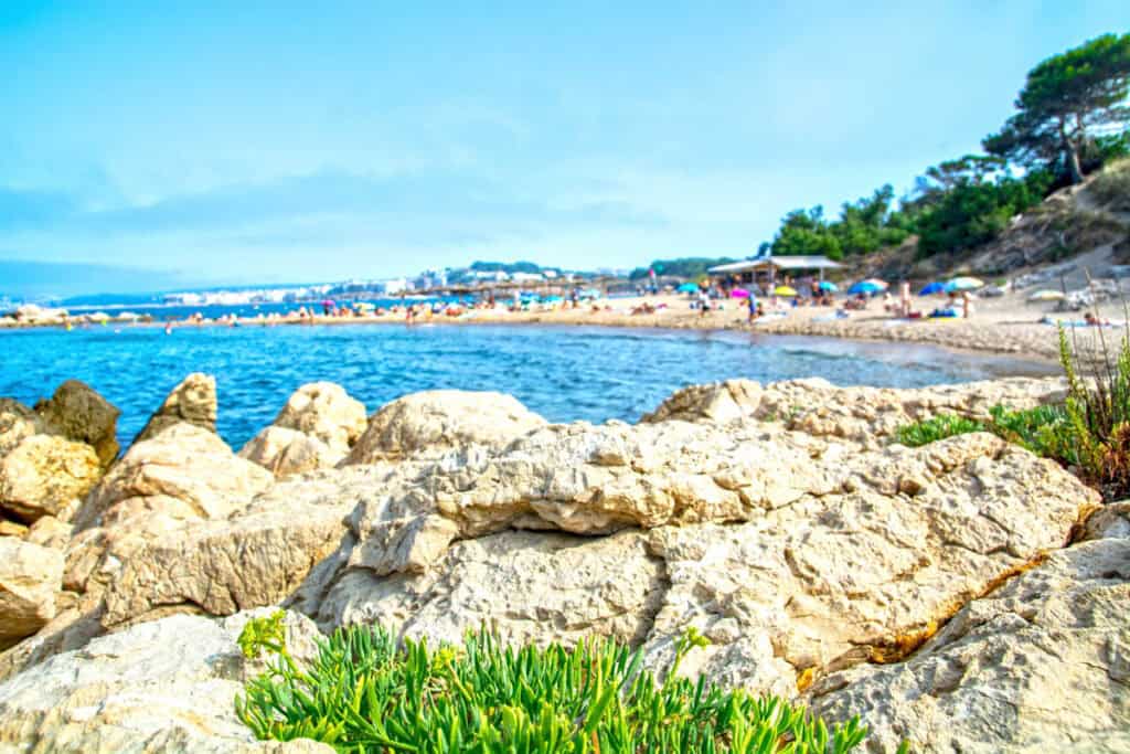 Beach in Sant Marti d'Empuries in Spain